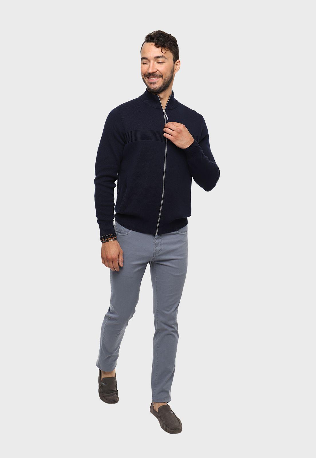 Sweater Texturado Full Zipper Arrow-3