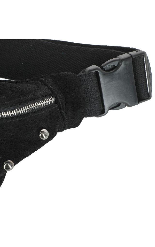 Cartera Banano Tachas Negro Humana-2