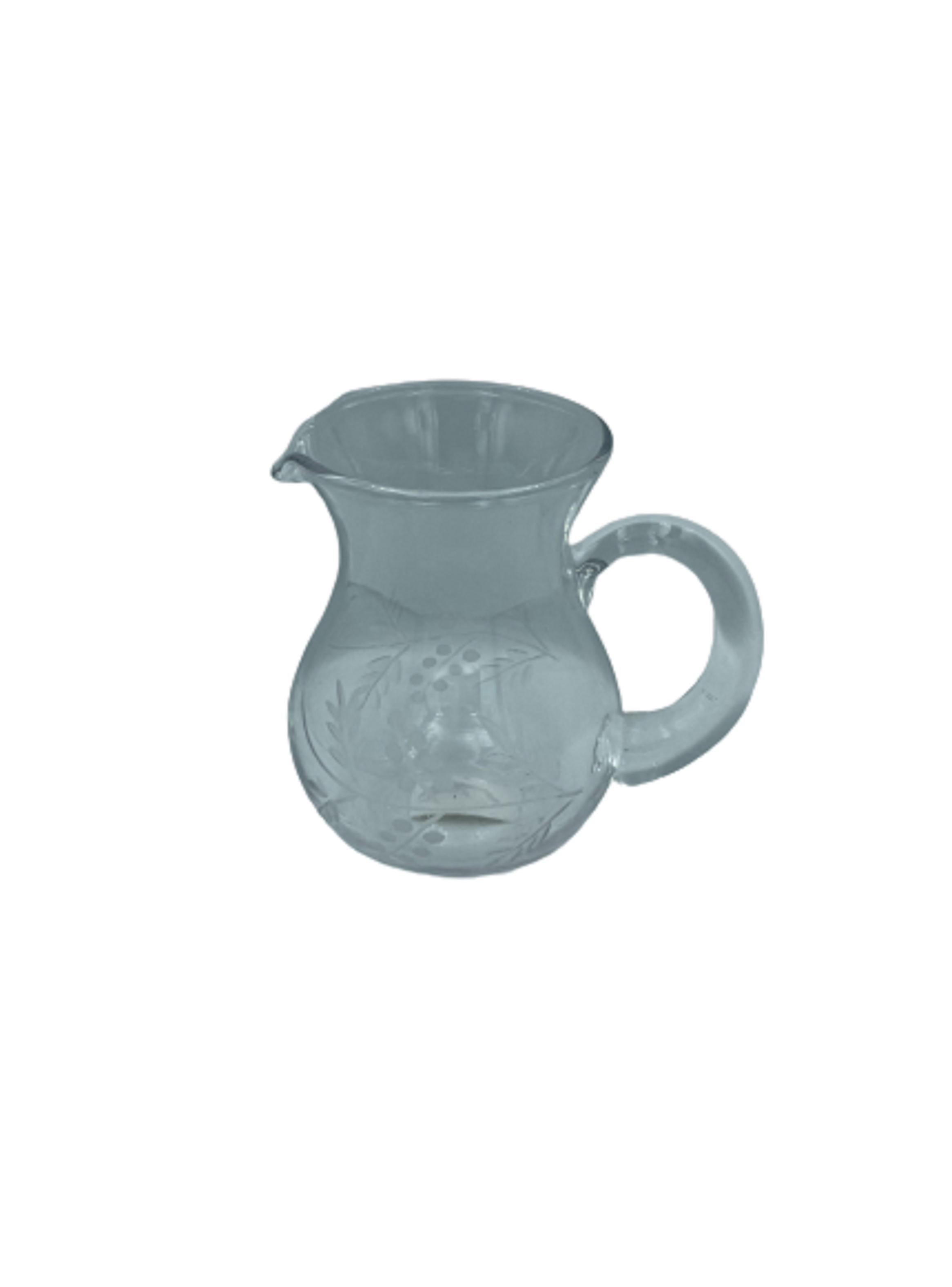 Lechero de cristal hecho y tallado a mano-0