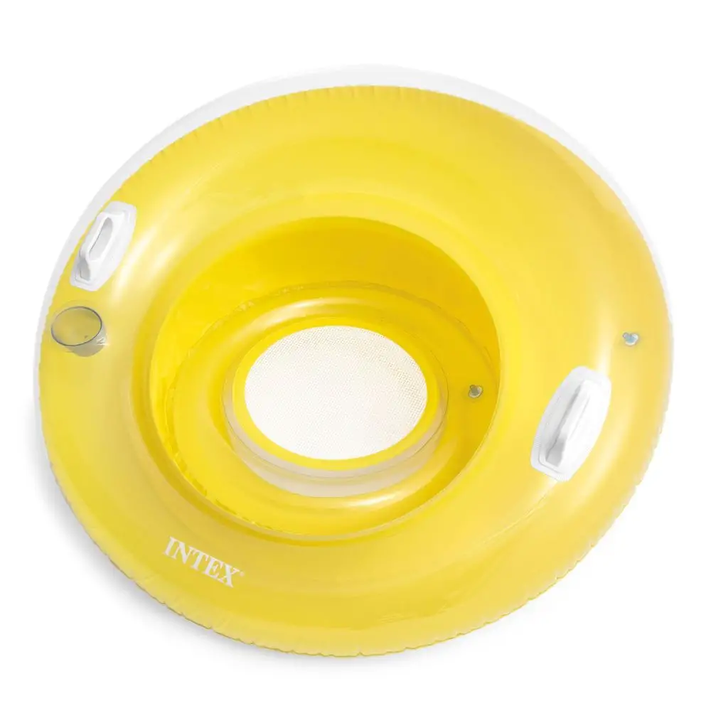 Asiento Flotante Inflable Sujetador 119Cm Amarillo-1