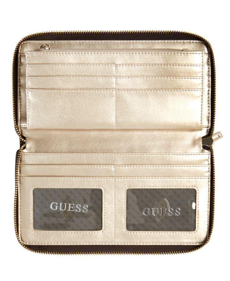 Billetera Guess Hensely Slg Cheque Organizer Lam Multicolor Tu-2