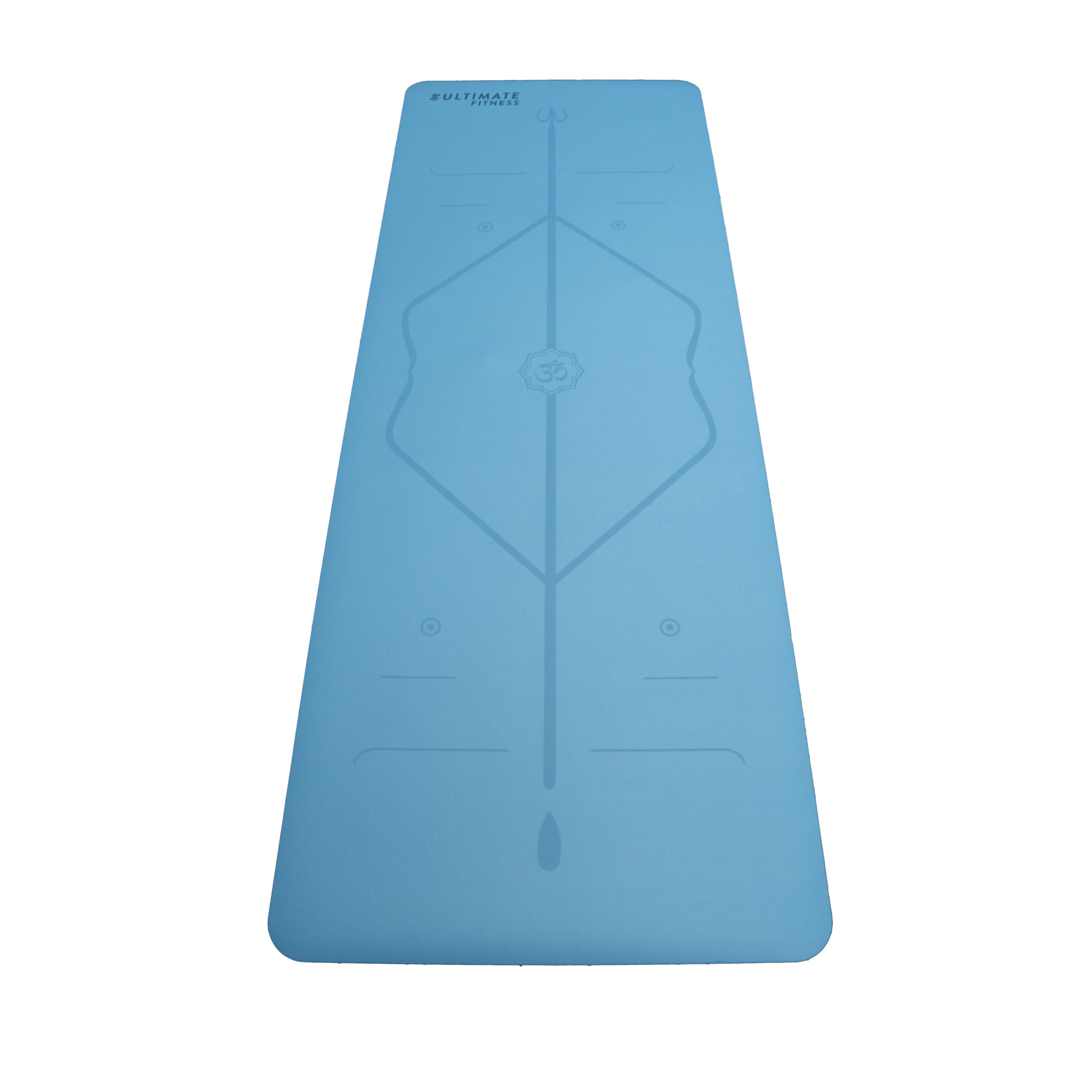 Mat de Yoga Premium PU Natural Rubber 5 mm Celeste-0