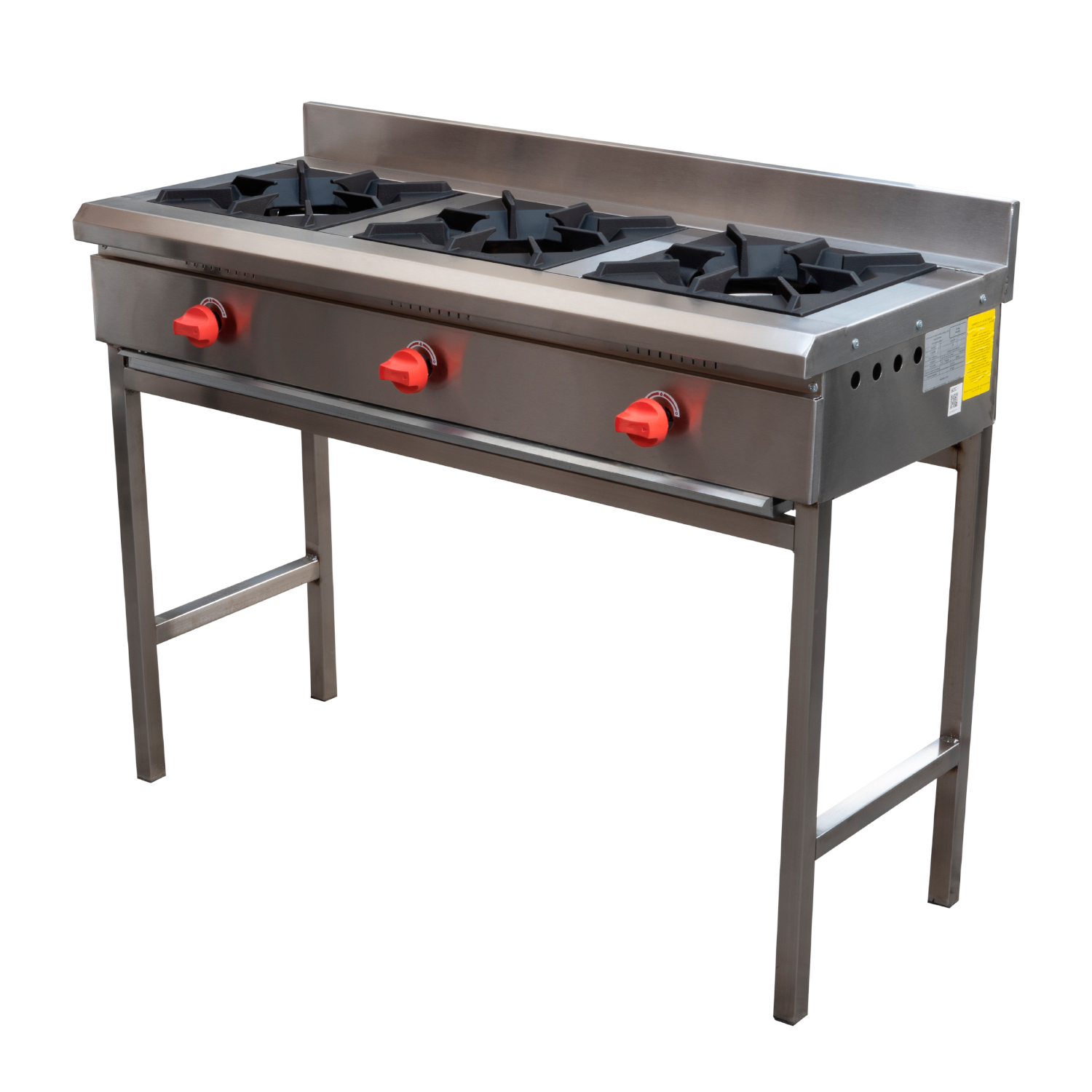 Anafe:Ticgas 3Platos-18 Inox gas Natural-3