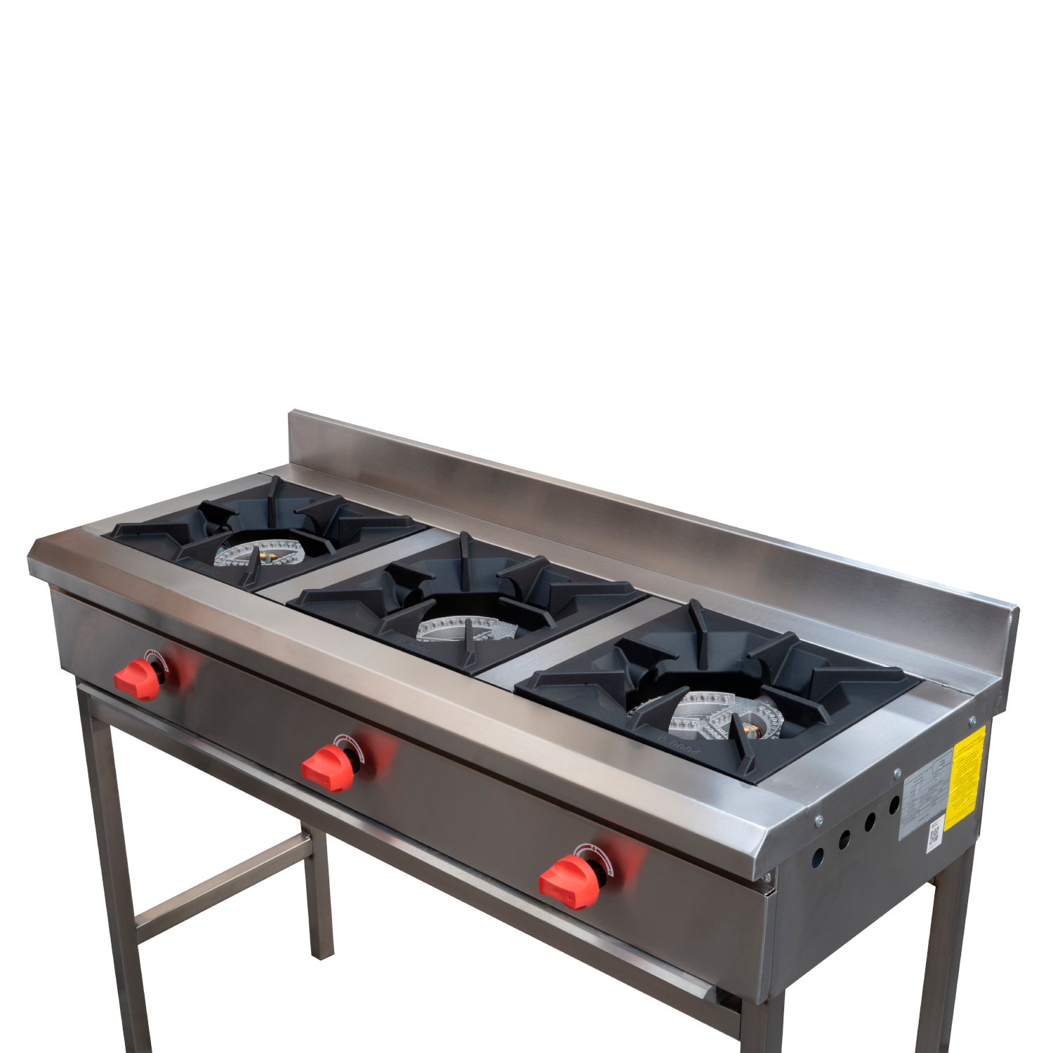 Anafe:Ticgas 3Platos-18 Inox gas Natural-2