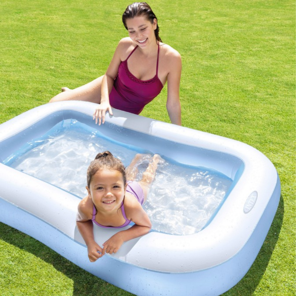 Piscina Bebé Inflable Rectangular 166x100x25 Cm-2