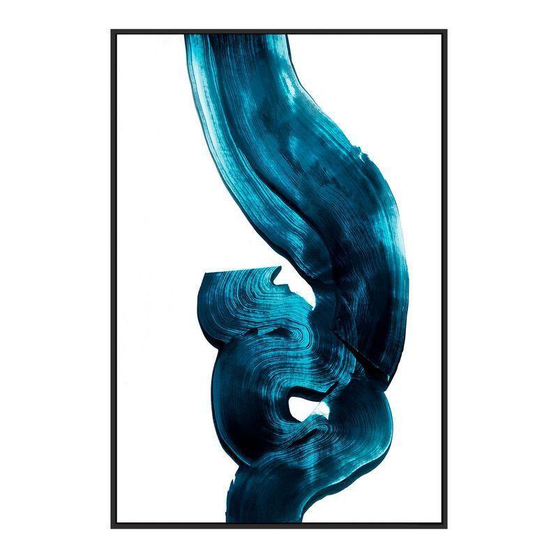 Cuadro Pincelada Azul 80x120-0