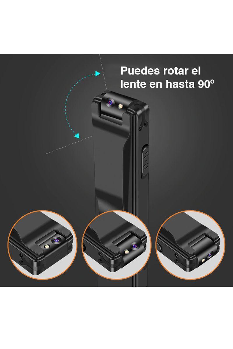 Mini Cámara Espía 1080p con micrófono portátil magnética-4