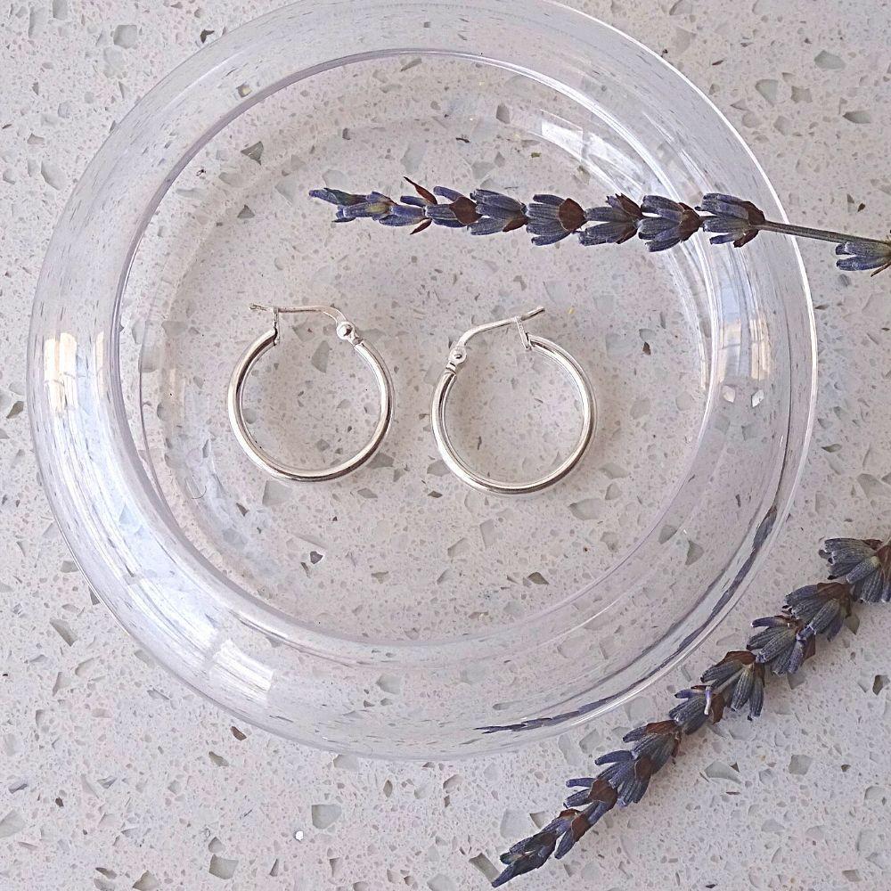 Aros De Plata 925 Argollas Gruesa G 2cm - MABELITA-2