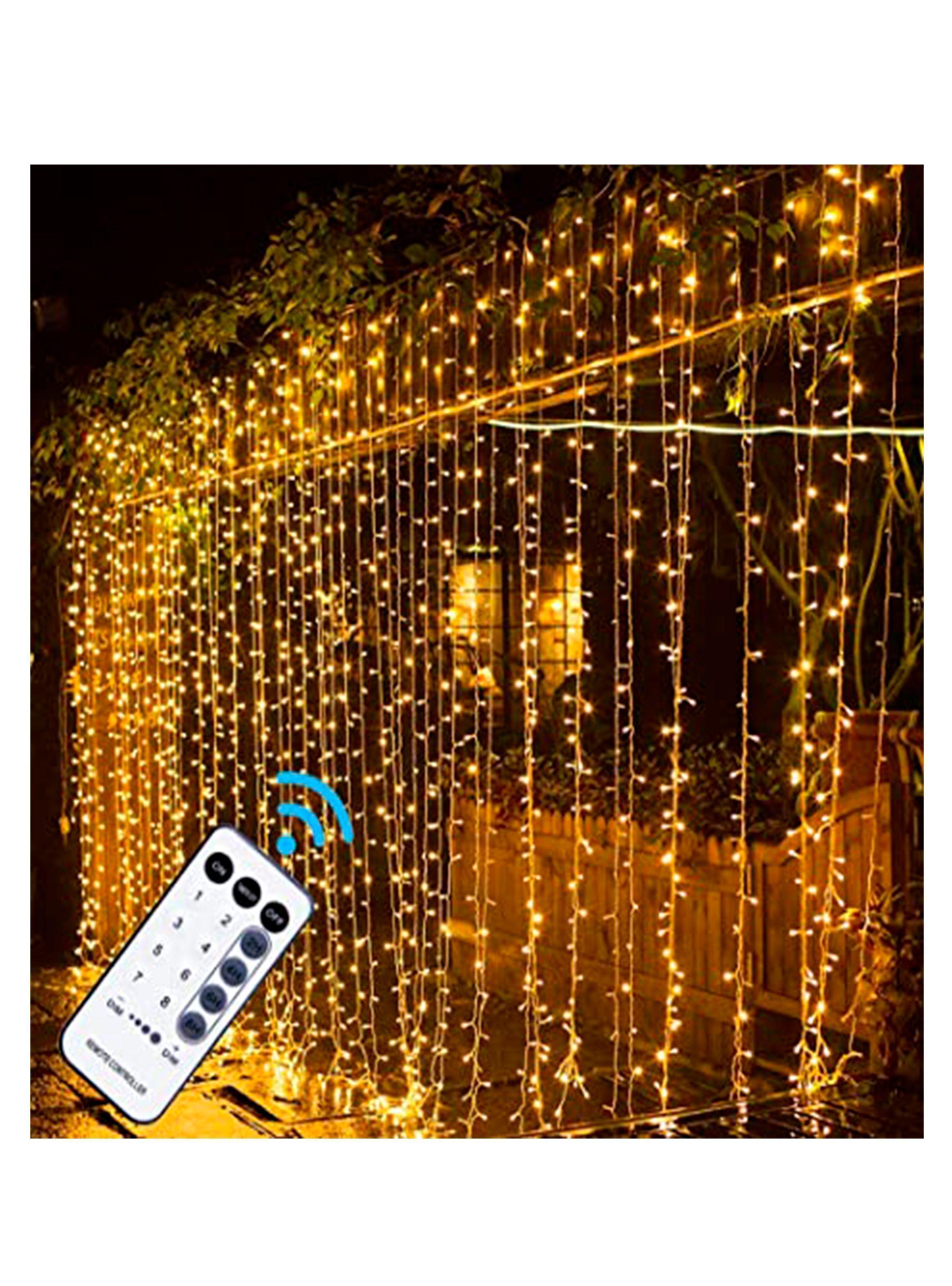 2 malla cortina luces led navideñas-1