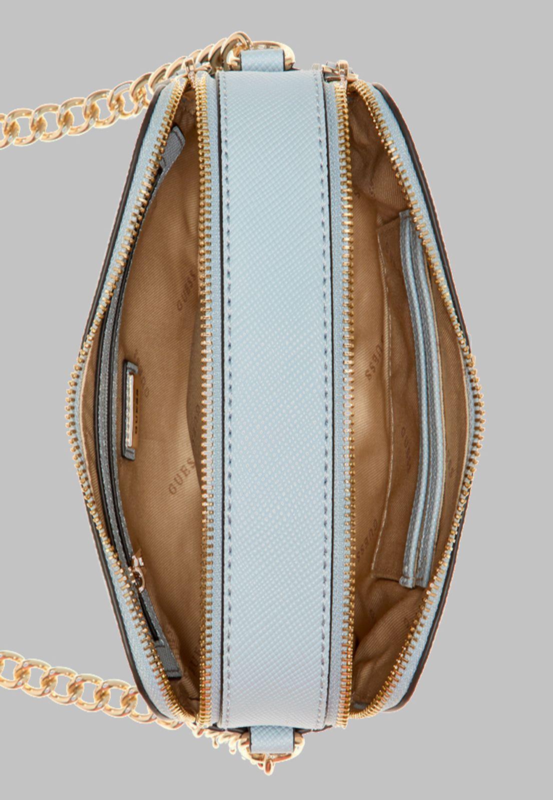 Mini Cartera Guess Noelle Crossbody Camera Pod Celeste-3