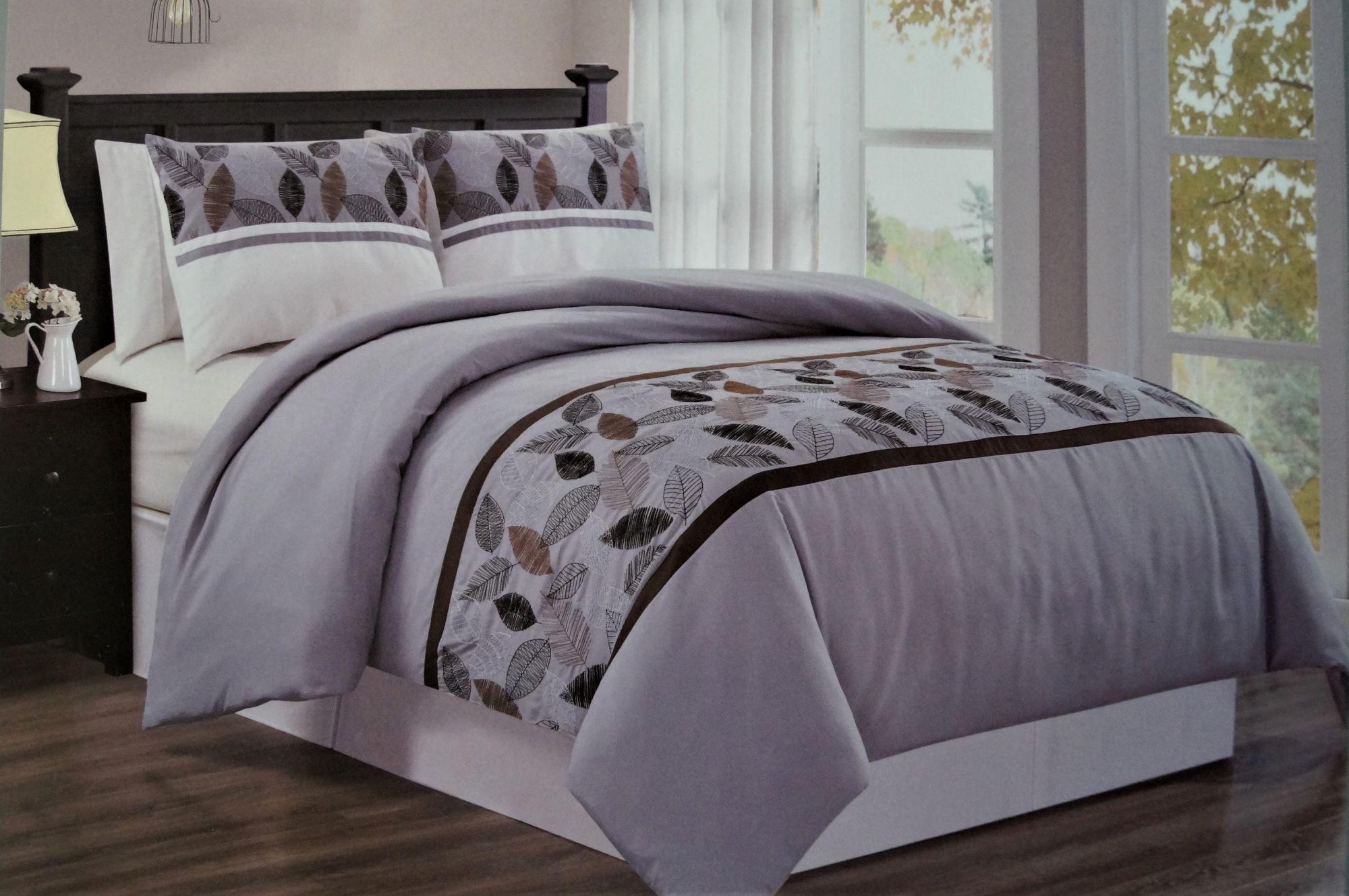 Funda de Plumón Diseño Hojas 2 plazas-1