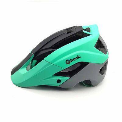Casco enduro Negro Turquesa Hook-2