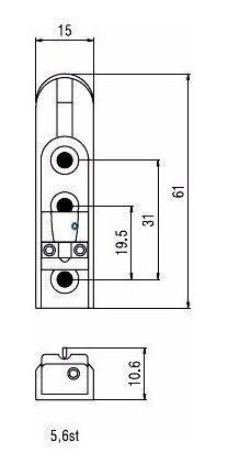Puente Bajo 4 Cuerdas Bb214bk-2