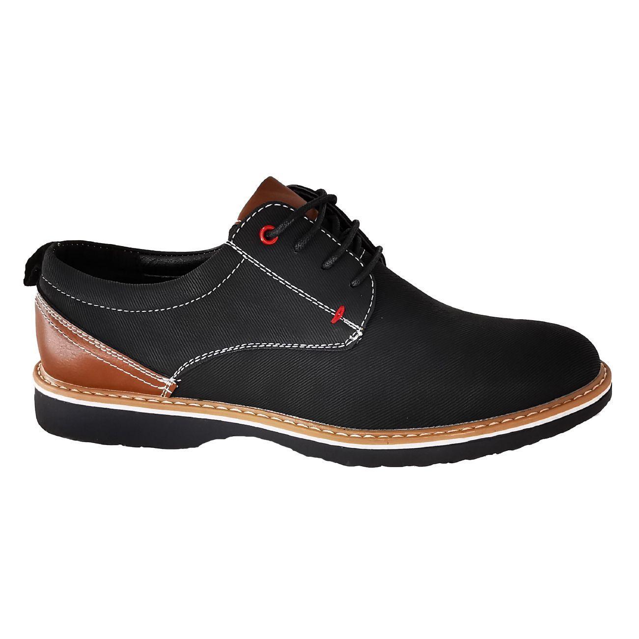 Zapatos Casual Oxfords Ejecutivo Tendencia 1074 - Negro-0