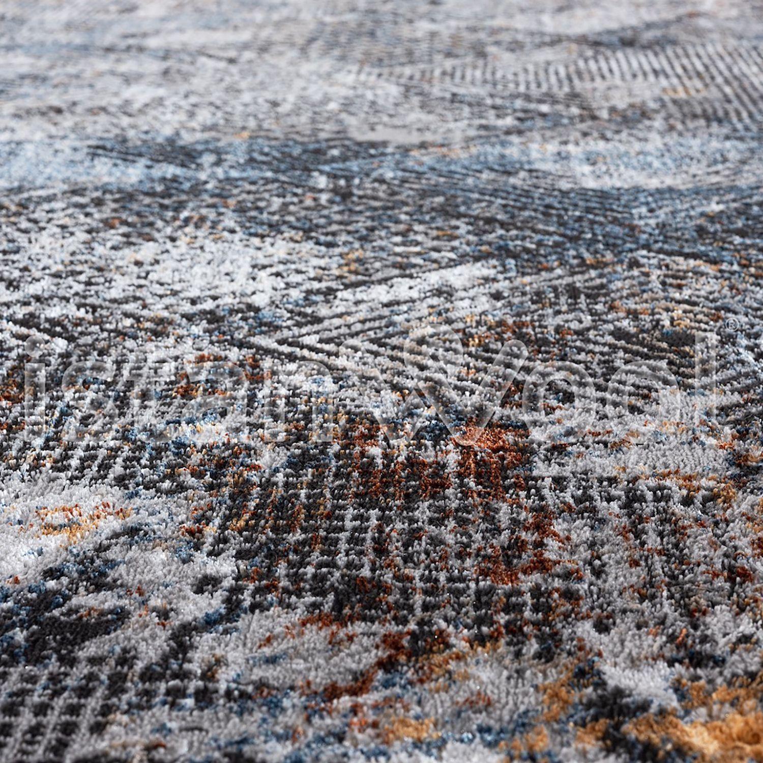 Alfombra  Moderna Con Diseño, Gruesa, Pelo con Rel-1