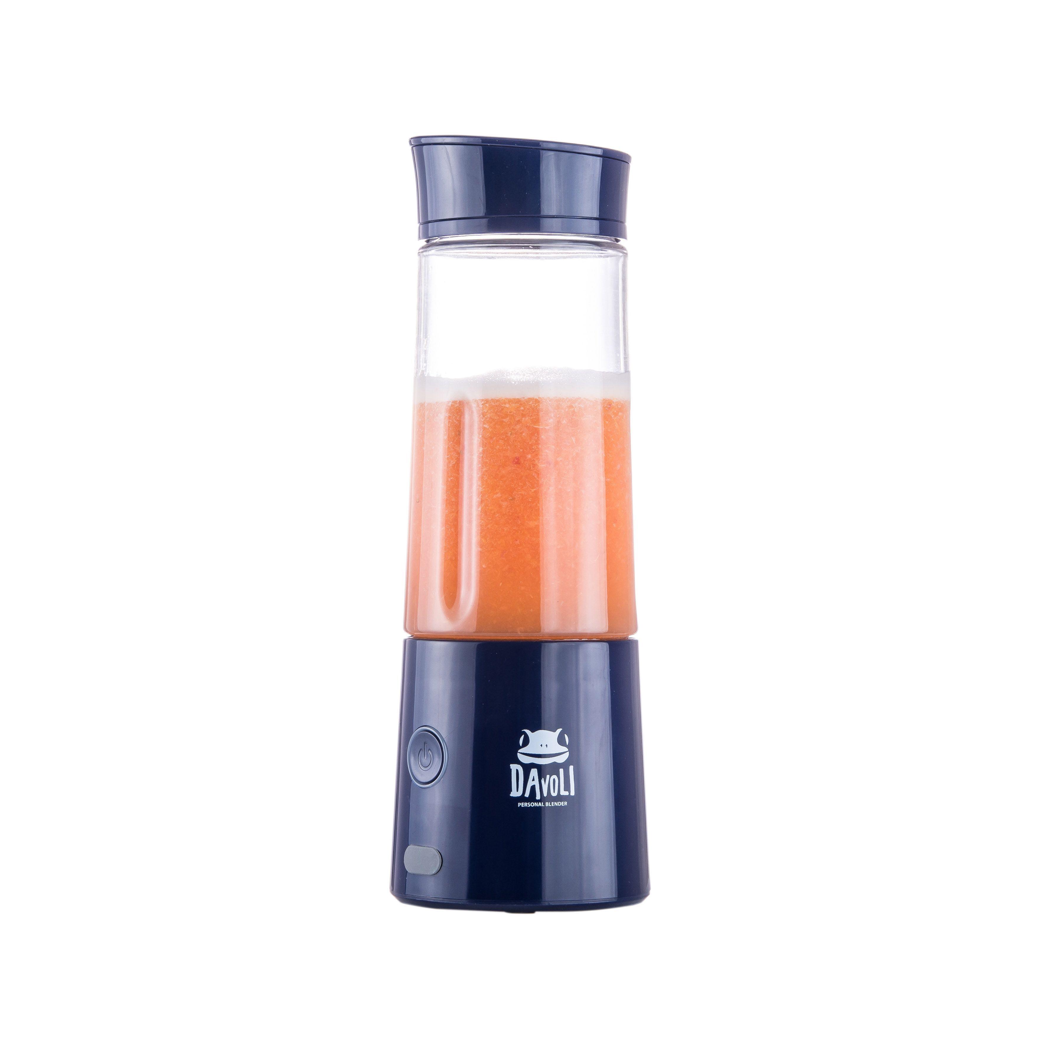 Licuadora Personal Portátil Davoli Vaso de Tritán Azul -4