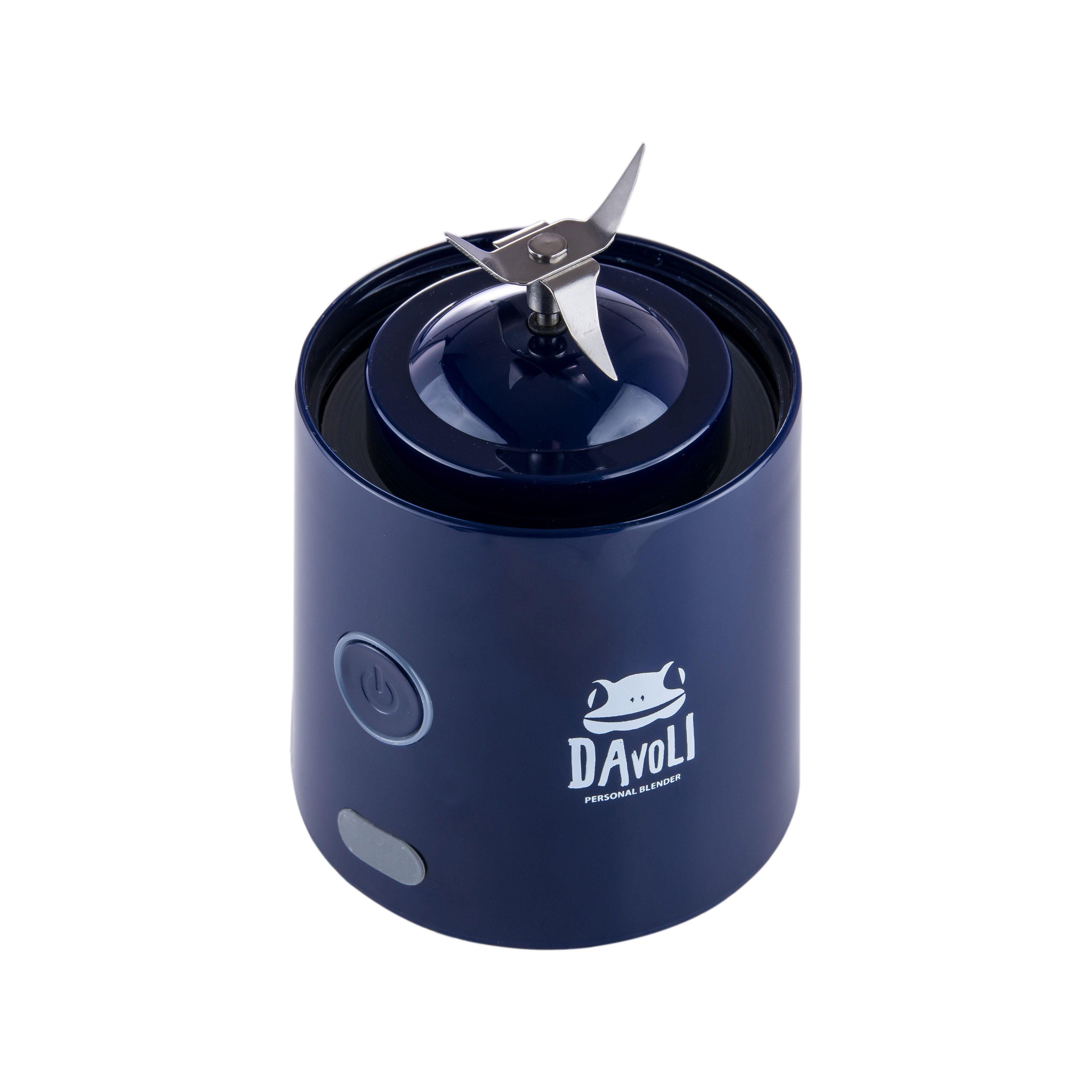 Licuadora Personal Portátil Davoli Vaso de Tritán Azul -2