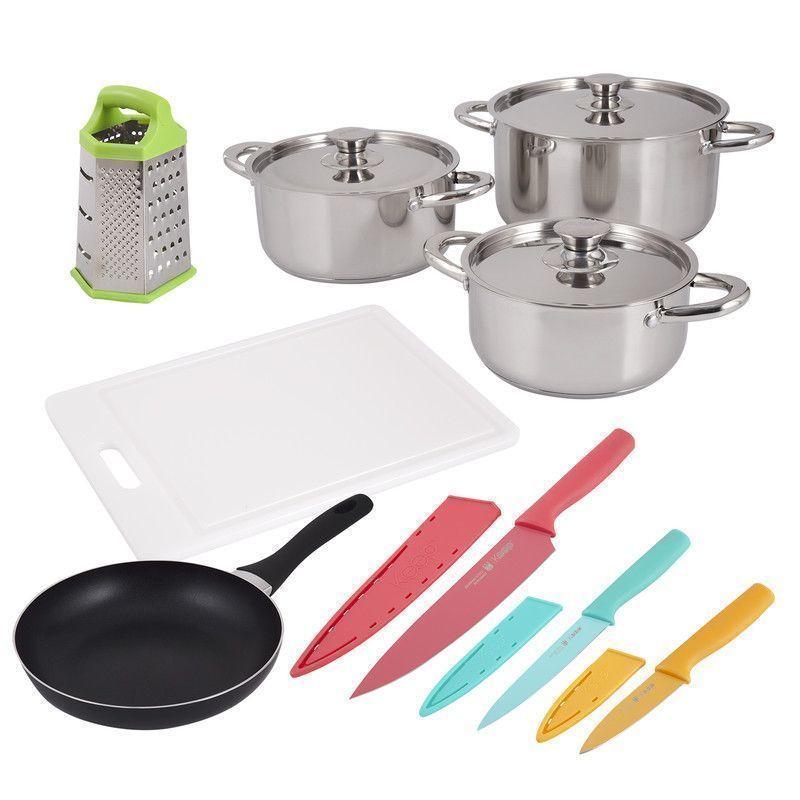 Bateria de Cocina + Utensilios 12 Piezas AH23 - ArtHome-0