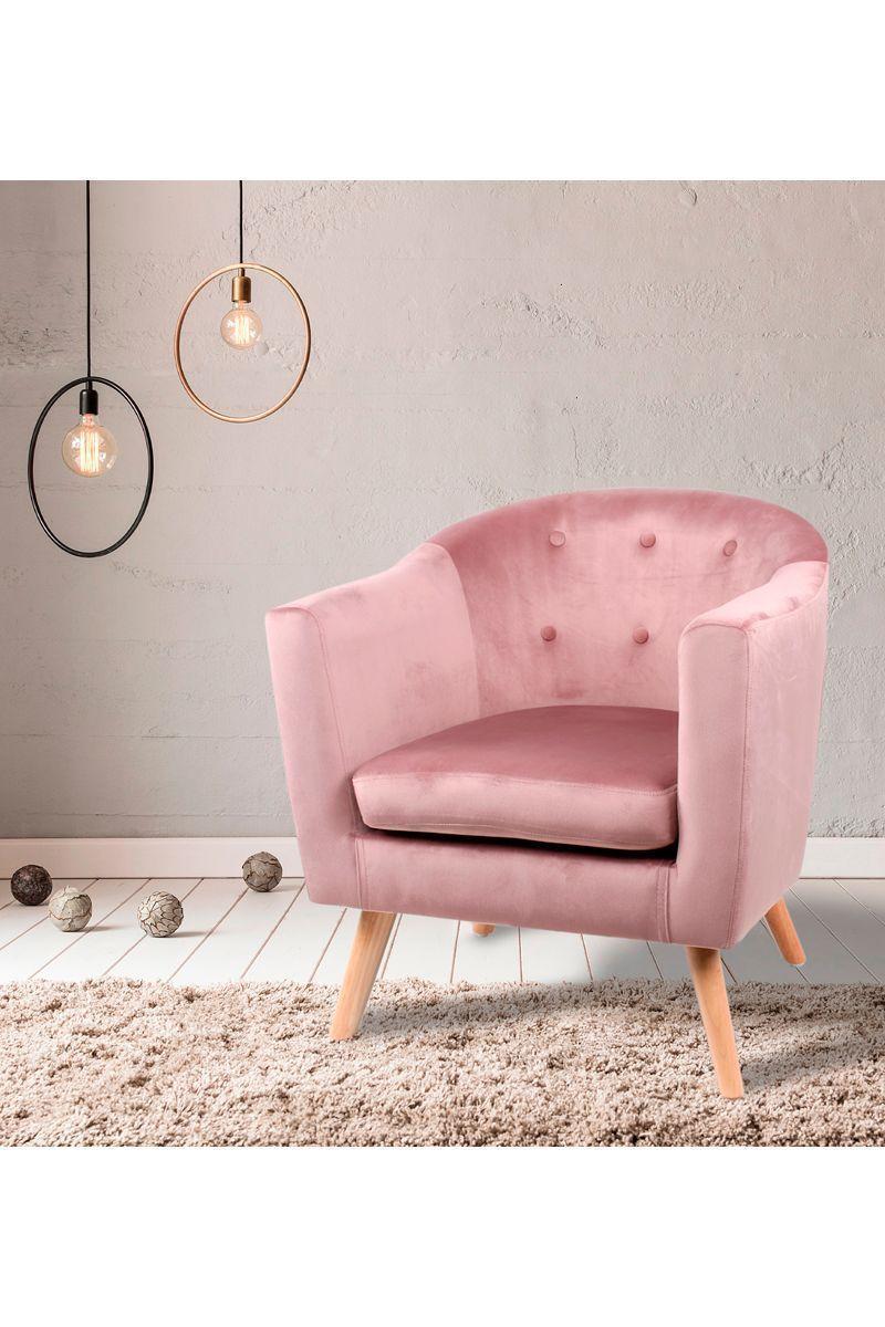 Sitial de Terciopelo Rosa-1