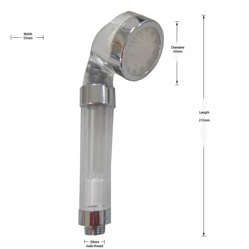 Mango Ducha Led Multicolor con luz-1