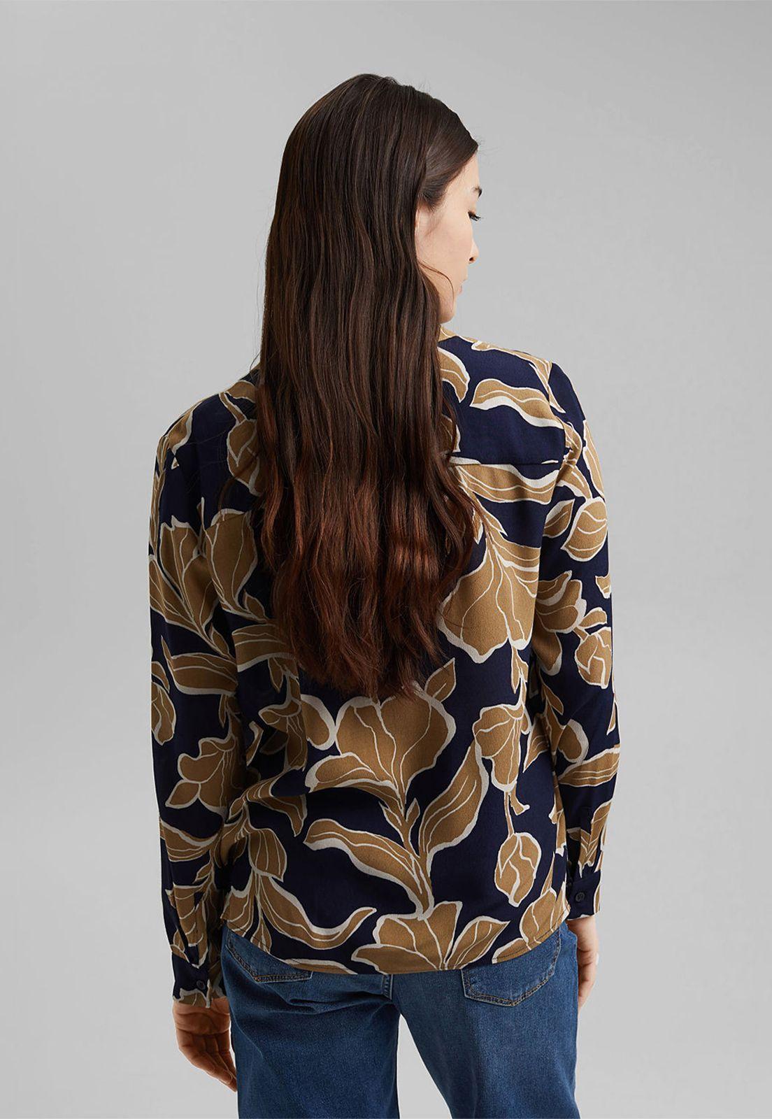 Blusa Mujer Manga Larga Estampada Esprit-1