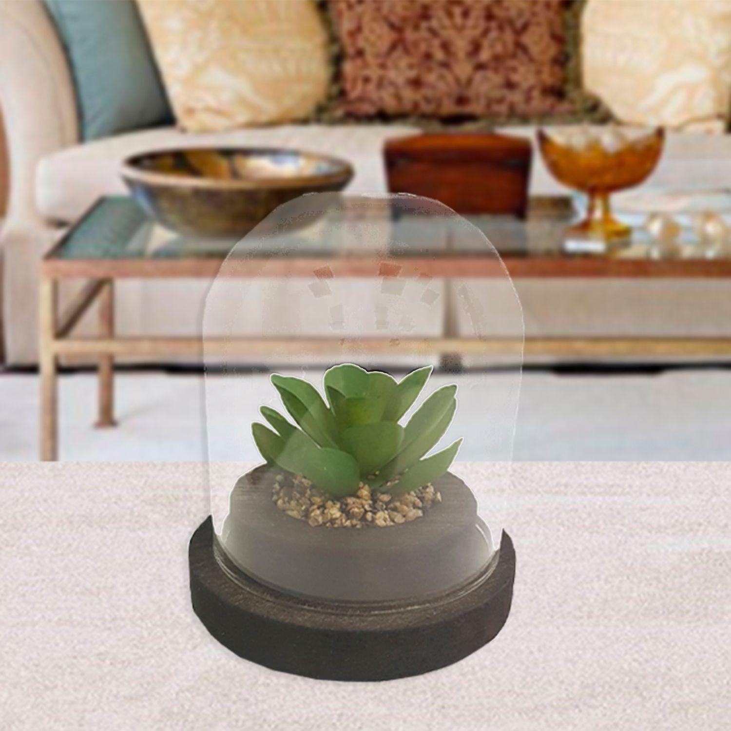 Planta Decorativa Artificial Suculenta Cupula-3