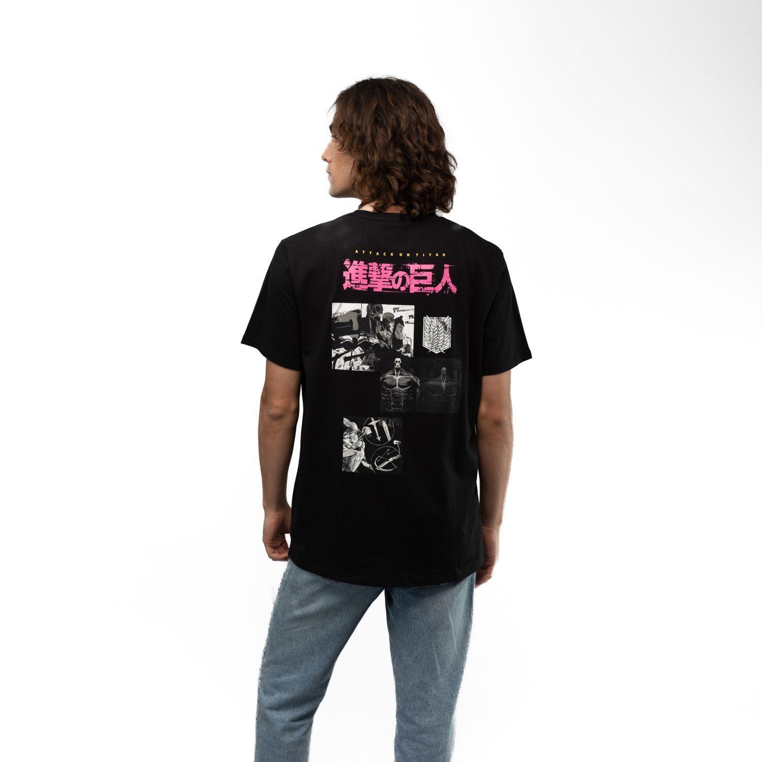 Polera Hombre YOU Attack On Titan Shingeki Negro-1