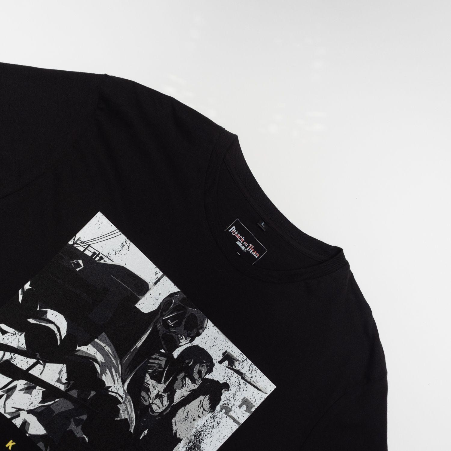 Polera Hombre YOU Attack On Titan Shingeki Negro-3