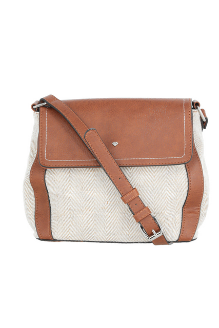 Cartera Cruzada Beige Natural Sahara i-D-0