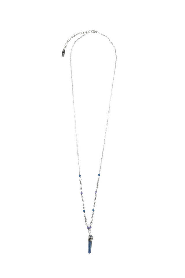 Collar Largo Azul Beach Comber Stones Humana-0