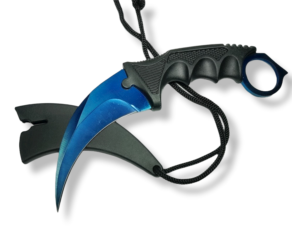 Cuchillo Navaja Karambit  strike blue AN75-0