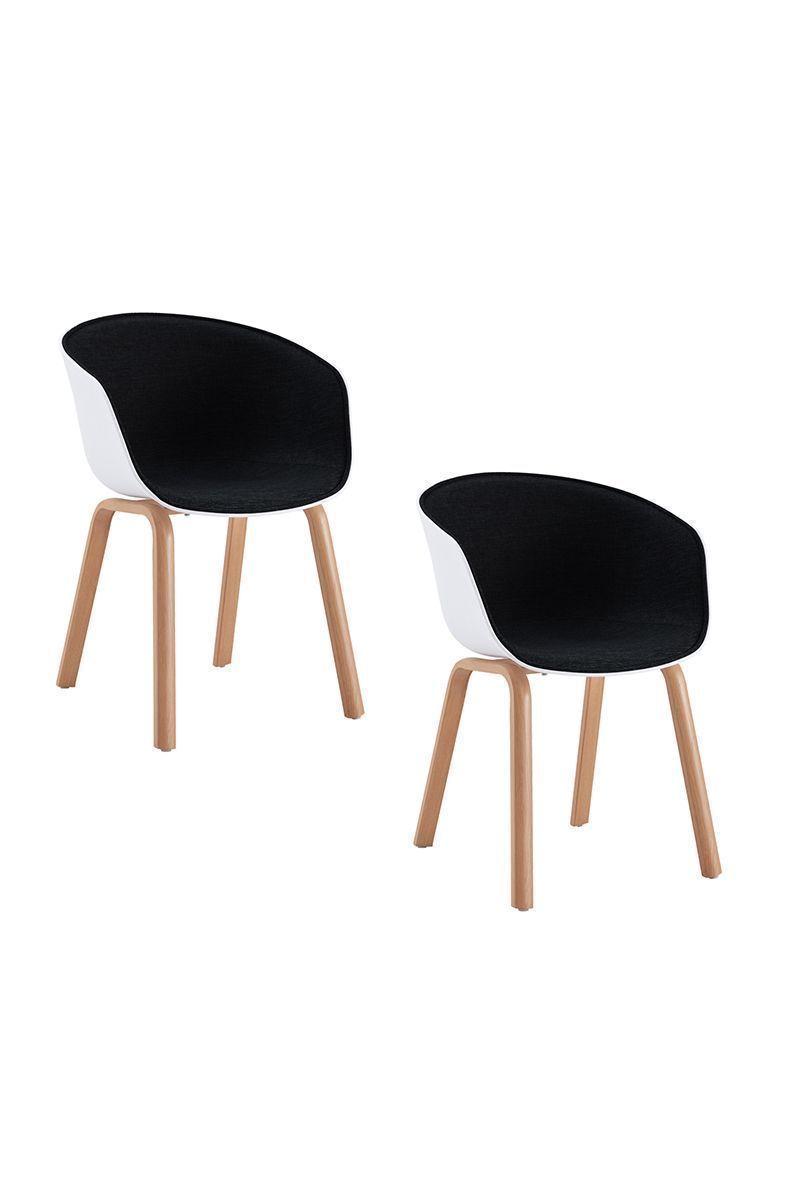 Pack 2 Silla de Comedor Sitial Adeline Negro-0