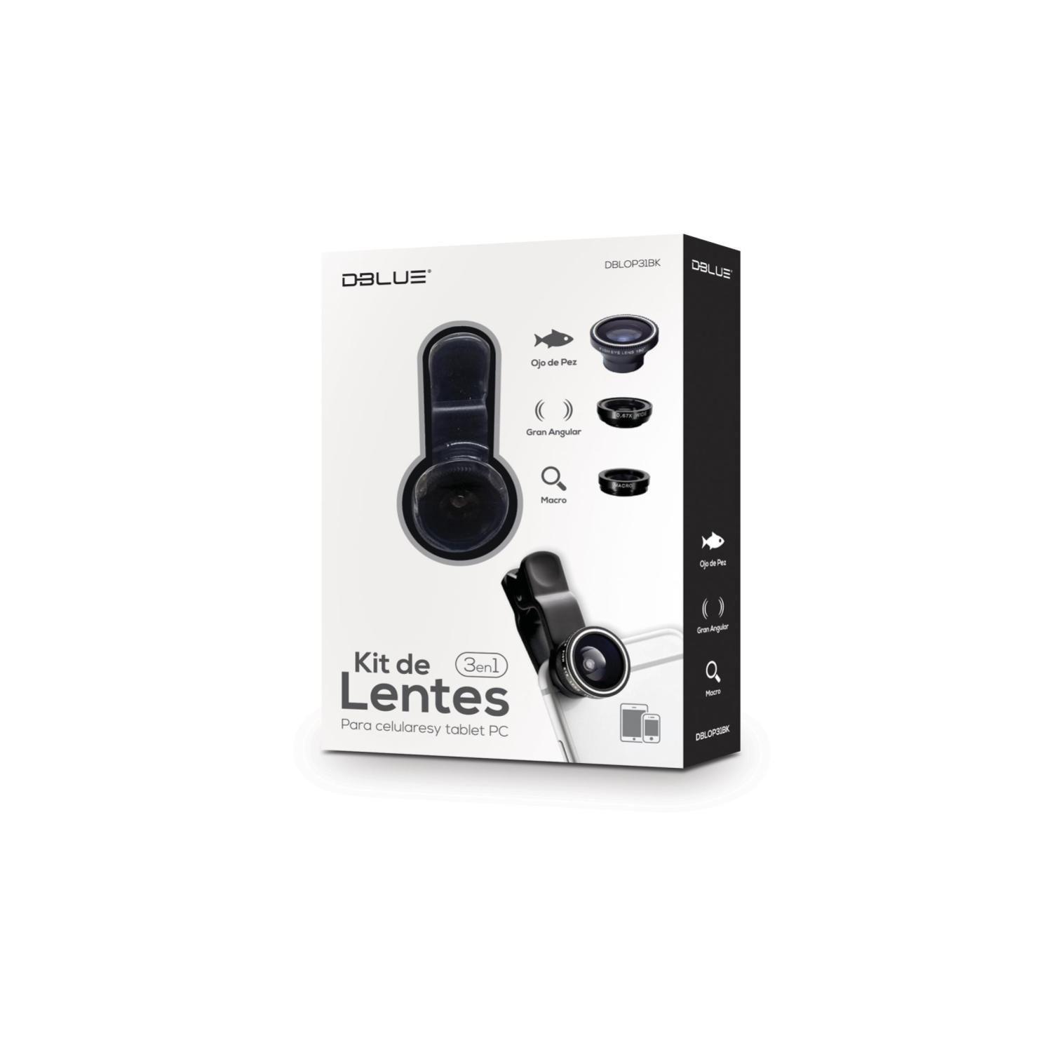 Kit de Lentes 3 en 1  Ojo de Pez Para Camara de Celular-2