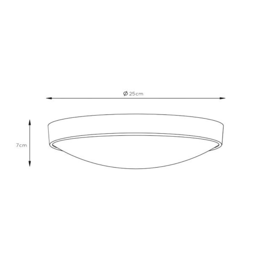 PLAFON SOBREPUESTO LED BORDE NEGRO 1xE27-3