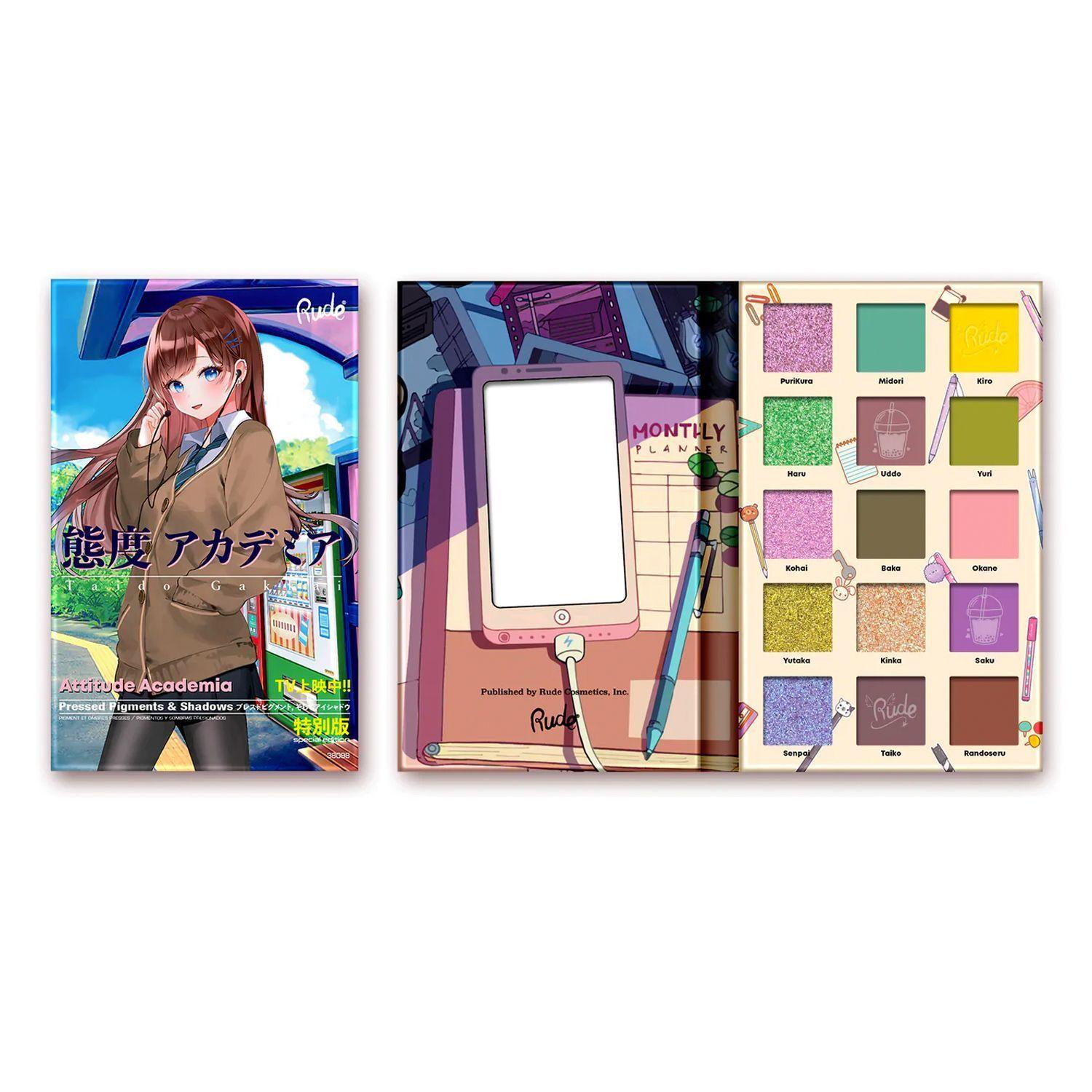 Paleta de Sombras "Attitude Academia" Rude Cosmetics-0