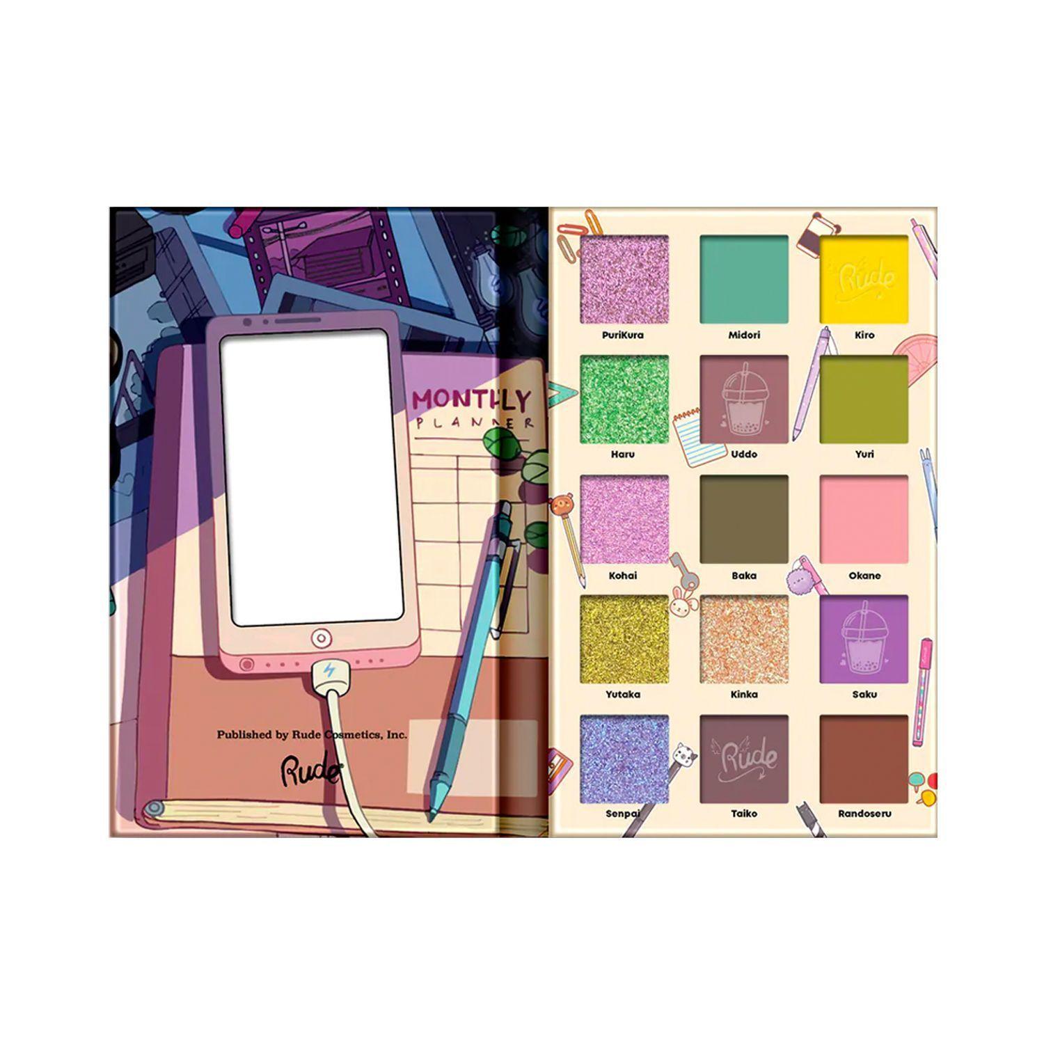 Paleta de Sombras "Attitude Academia" Rude Cosmetics-1