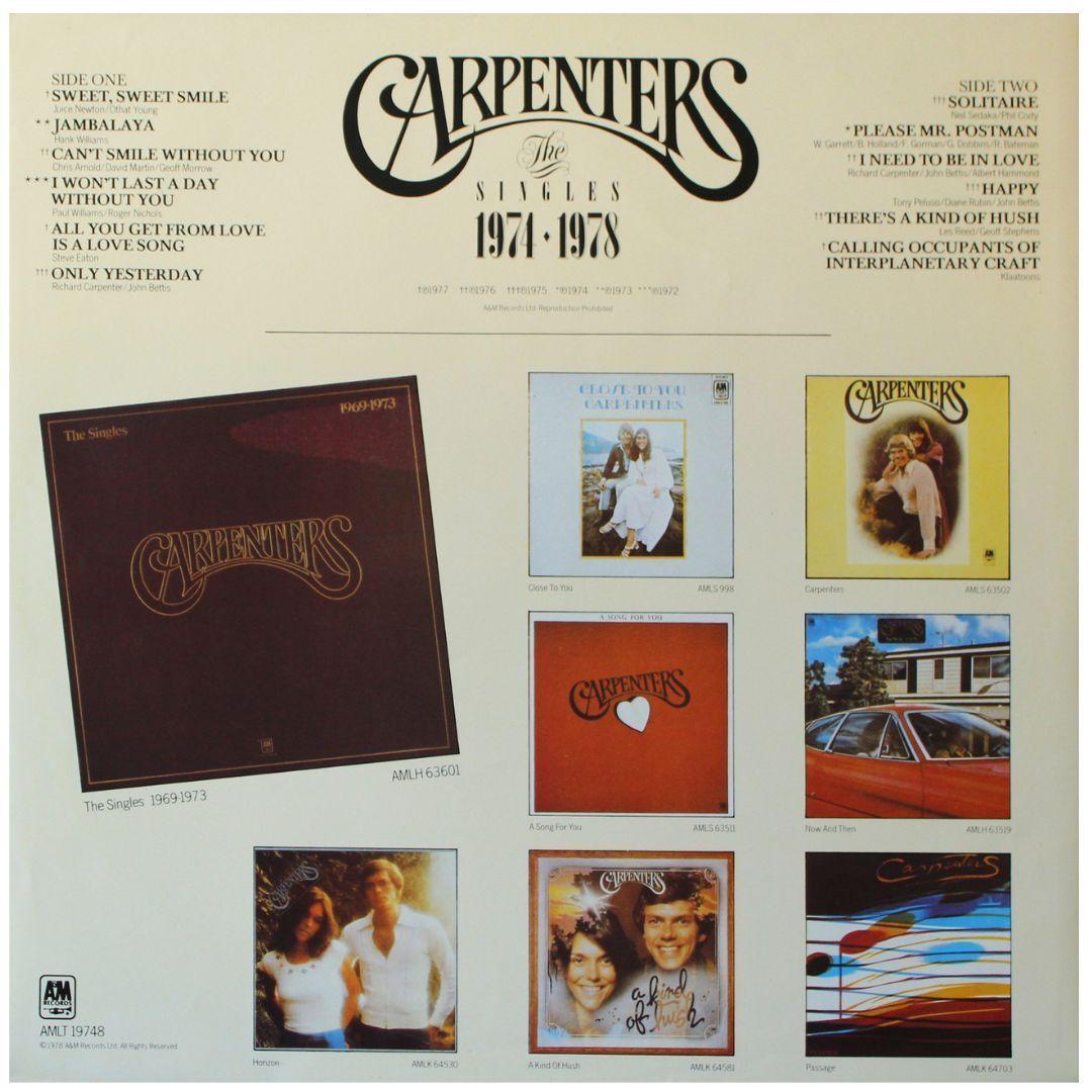 CARPENTERS - SINGLES 1974-1978 VINILO USADO-2
