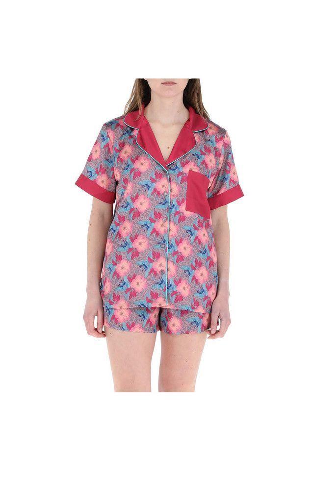 Pijama Corto Set Blossoming Rosado Humana-1