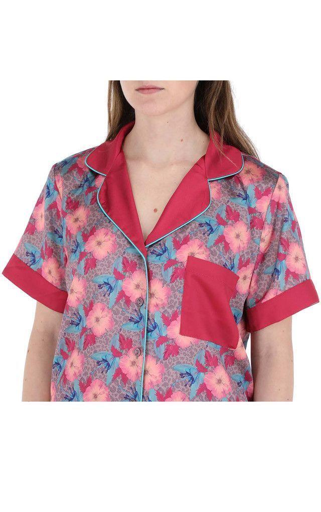 Pijama Corto Set Blossoming Rosado Humana-2