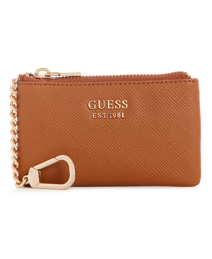 Billetera Guess Eco Ivy Slg Zip Pouch Cog Café-0
