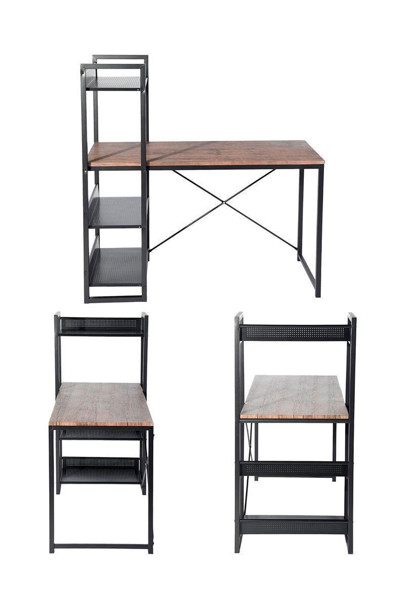 Escritorio Alaska 124x54,6x120 cm Café-3