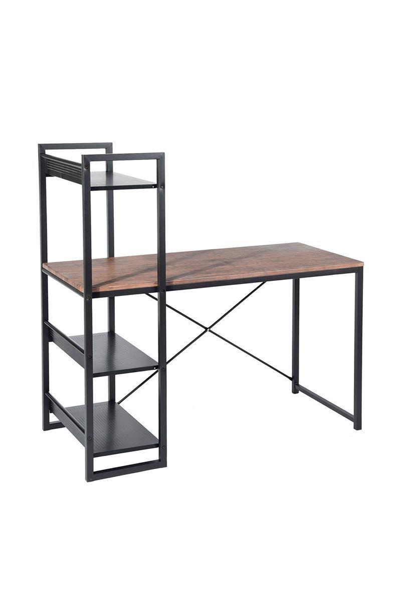 Escritorio Alaska 124x54,6x120 cm Café-0