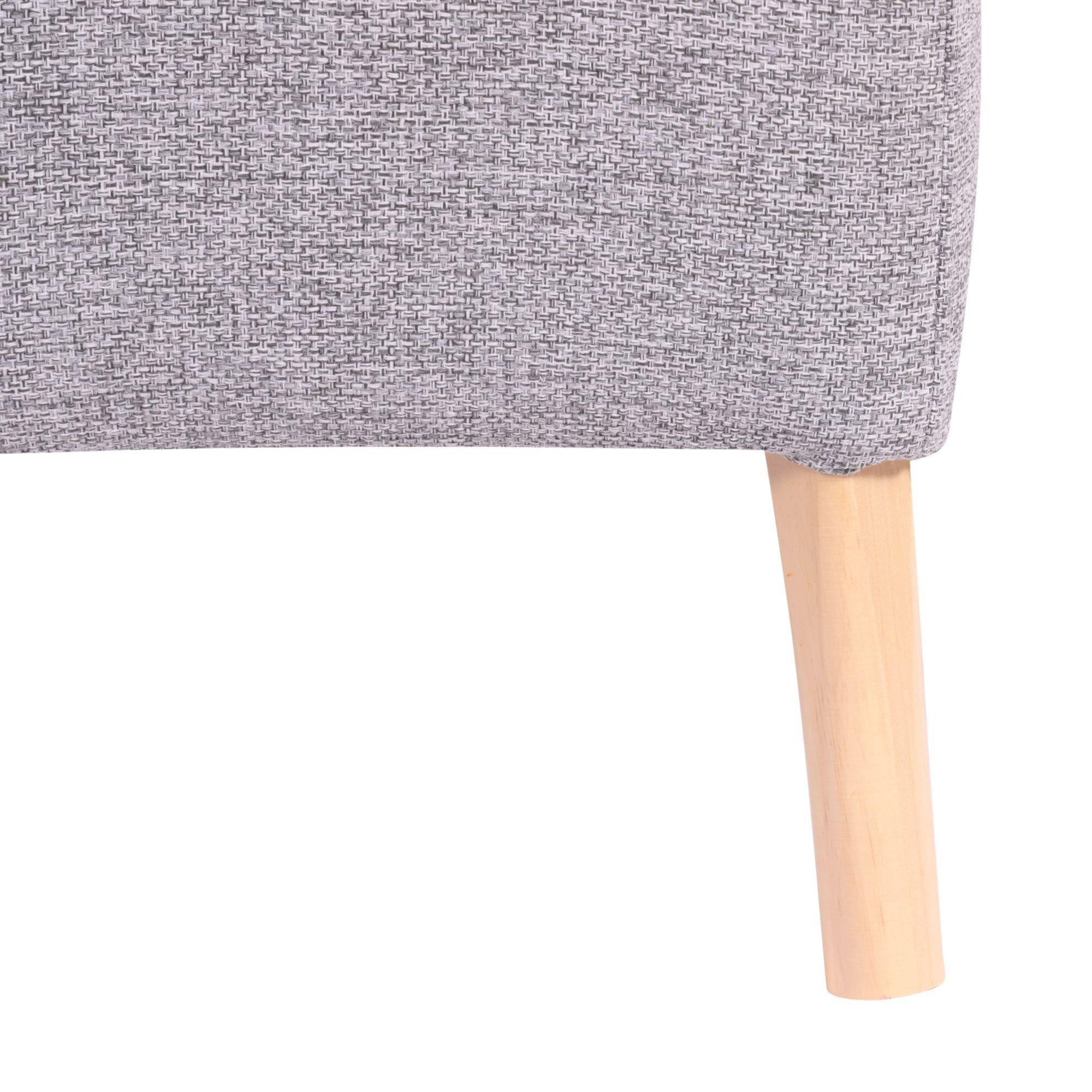 Pouf Alemania Gris Claro Omega 42x42x43 cm Máxima Design-4