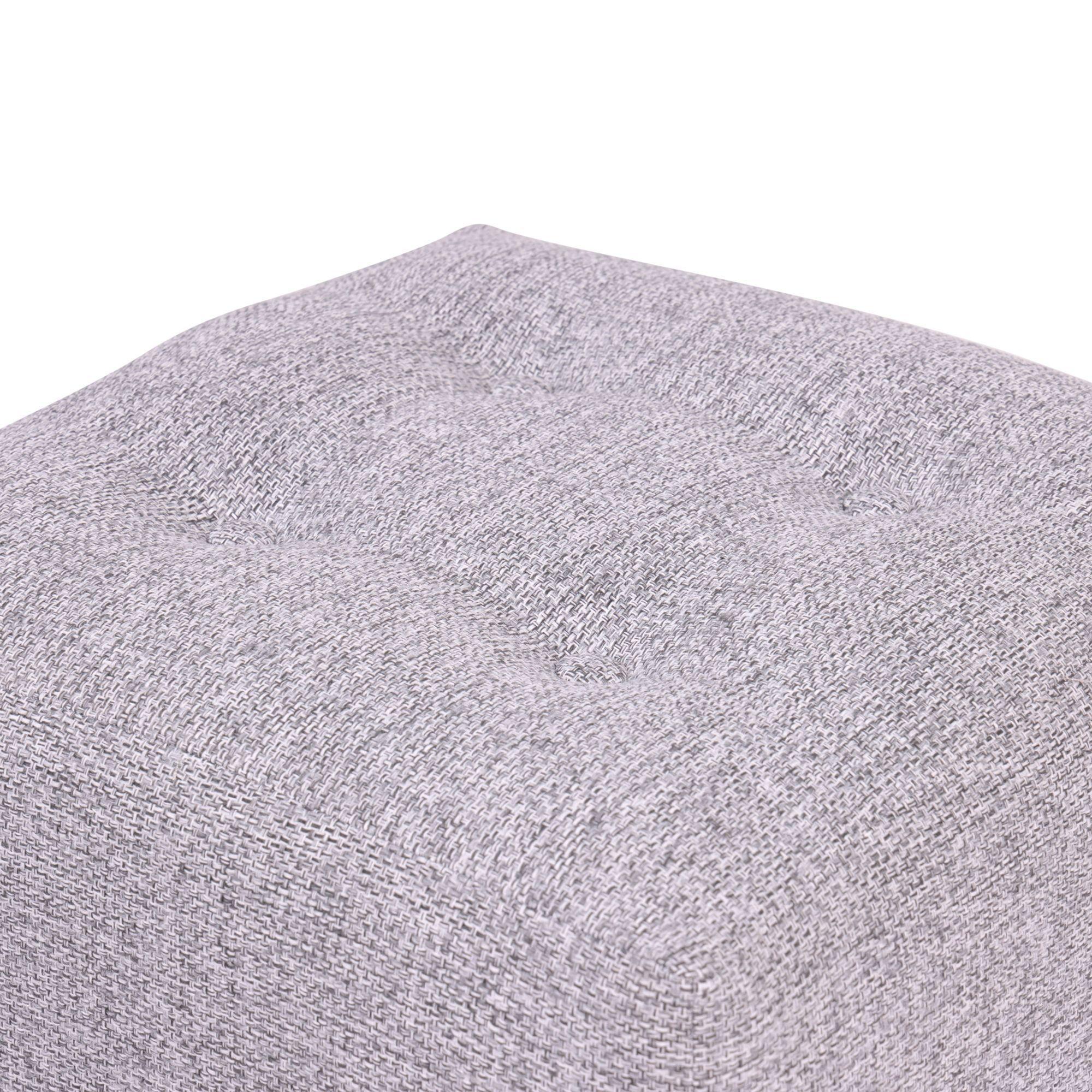 Pouf Alemania Gris Claro Omega 42x42x43 cm Máxima Design-2