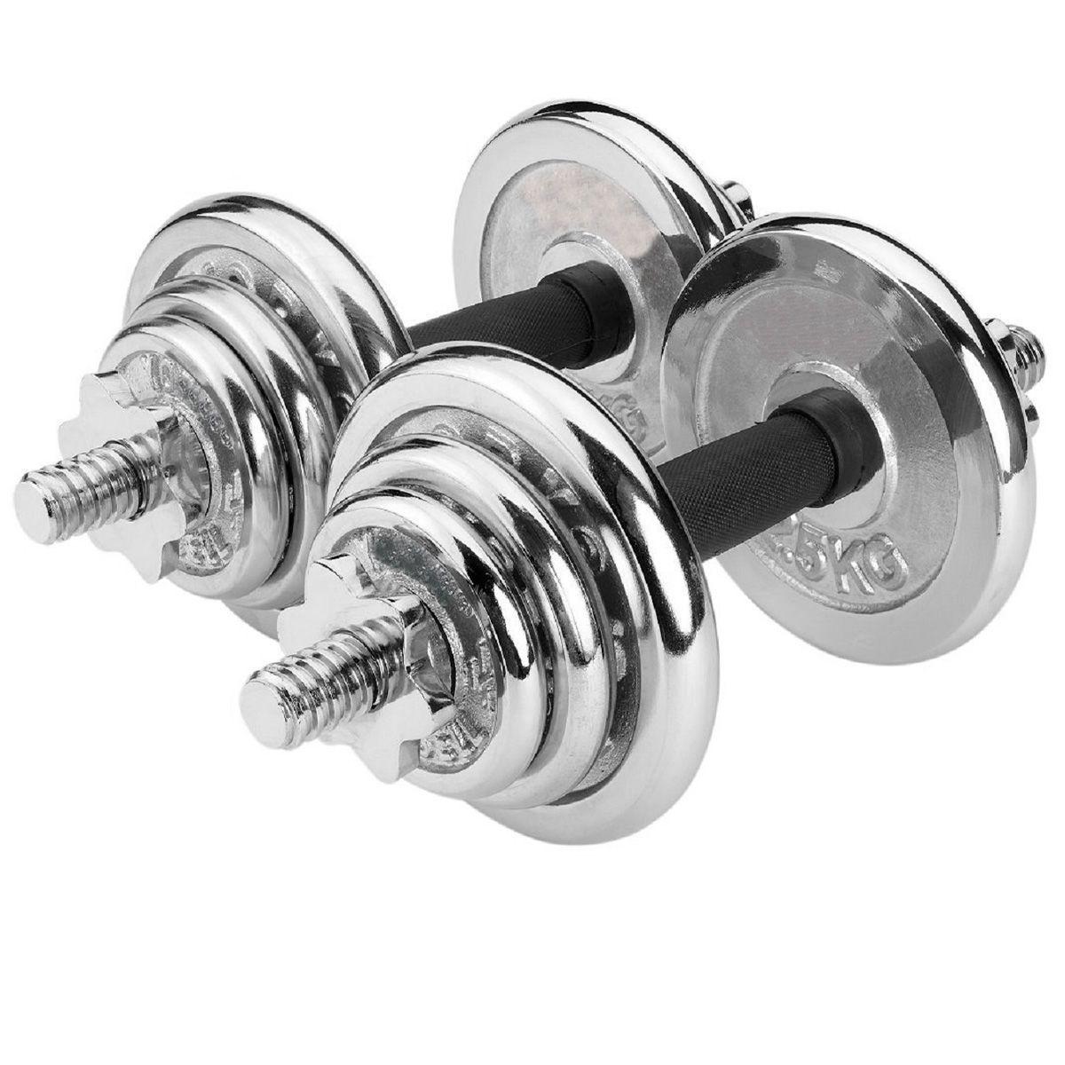 Kit de Mancuernas Nappo 20Kg Discos Intercambiables + Maleta-6