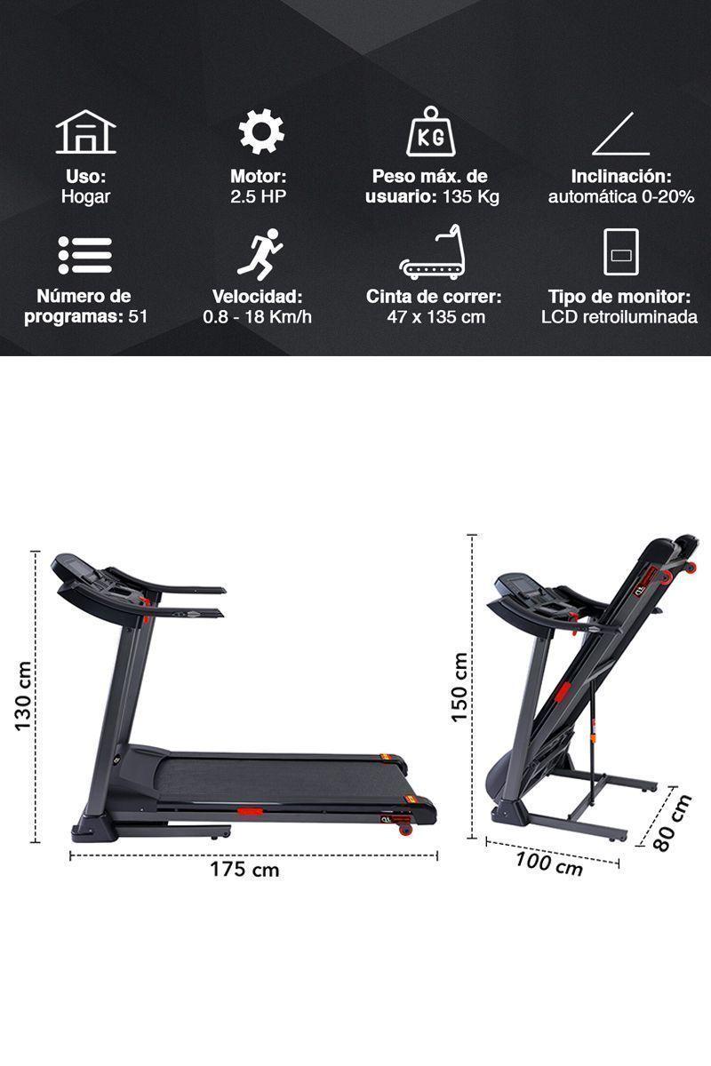 Trotadora Eléctrica DJ-610A Inclinación Automática-2