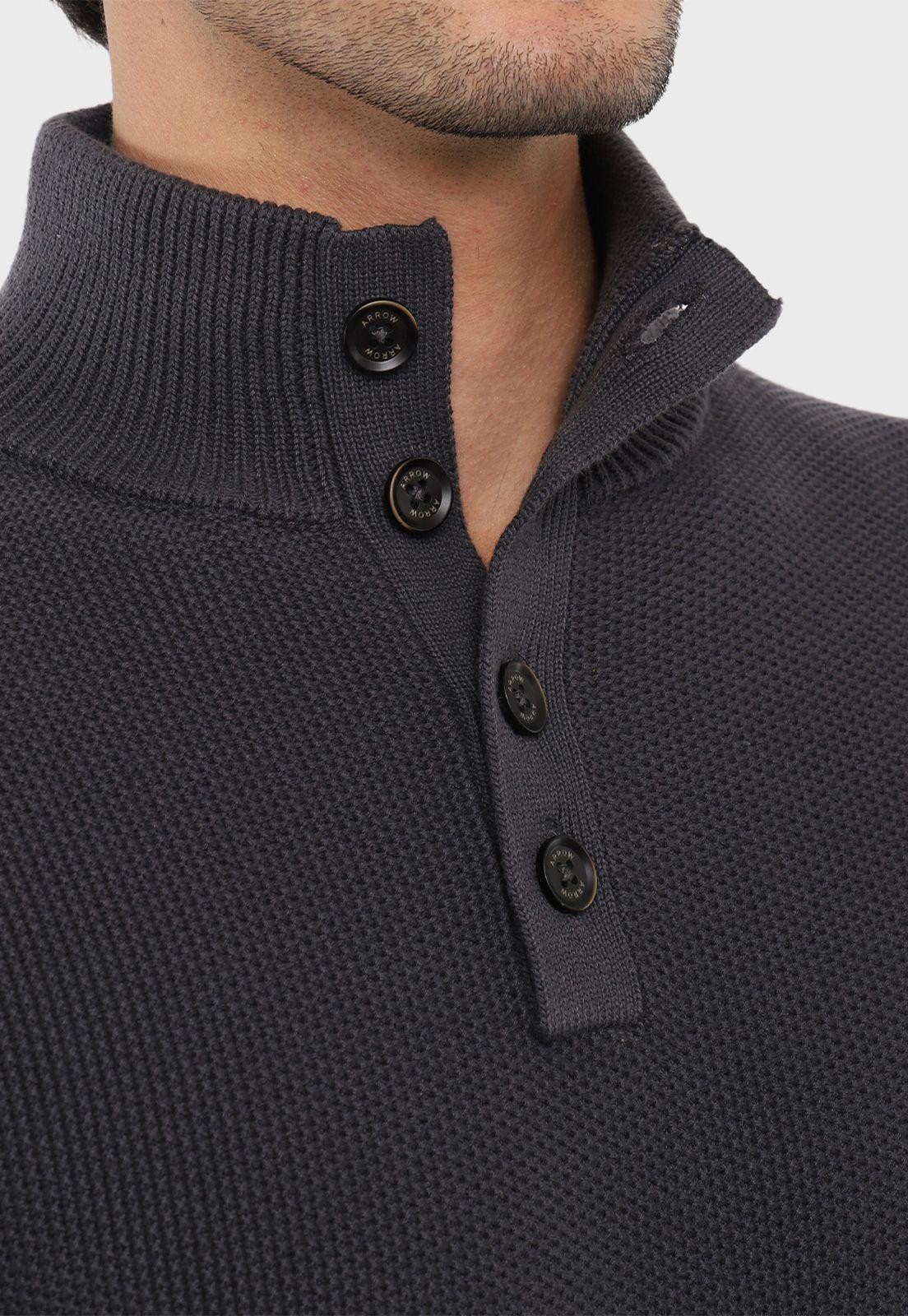 Sweater Texturado Half Button Arrow-2
