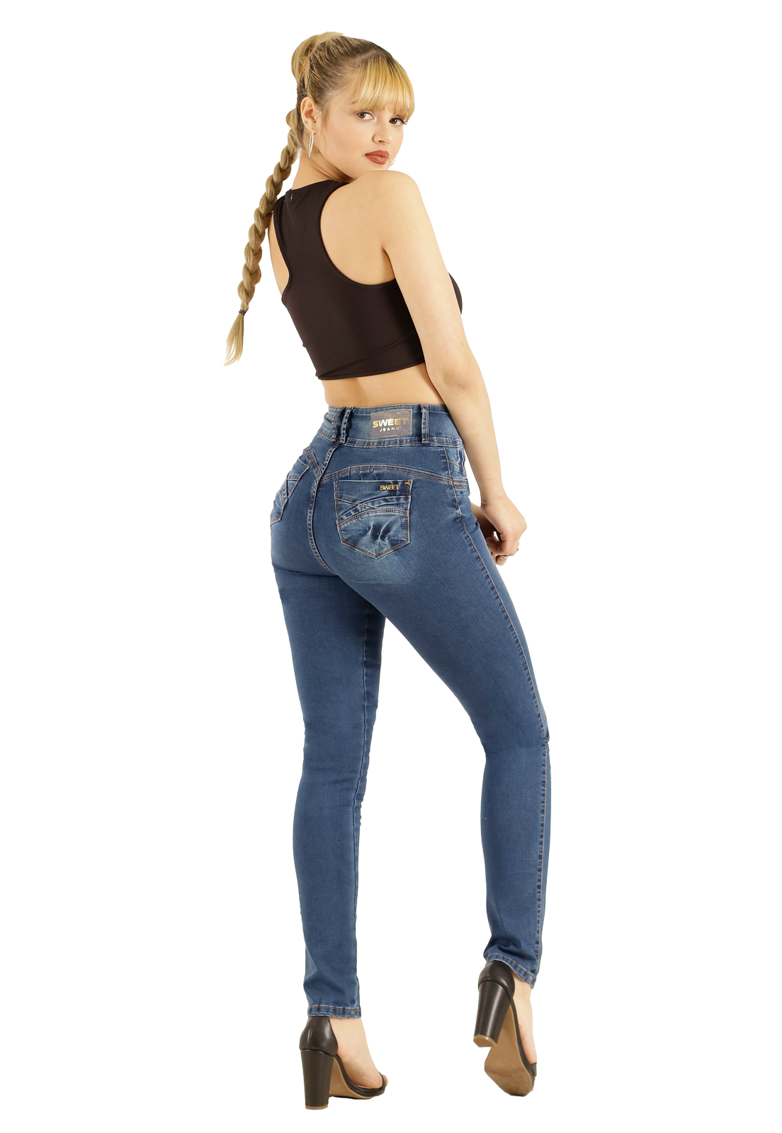 Jeans Sweet Italia Azul Mujer -1