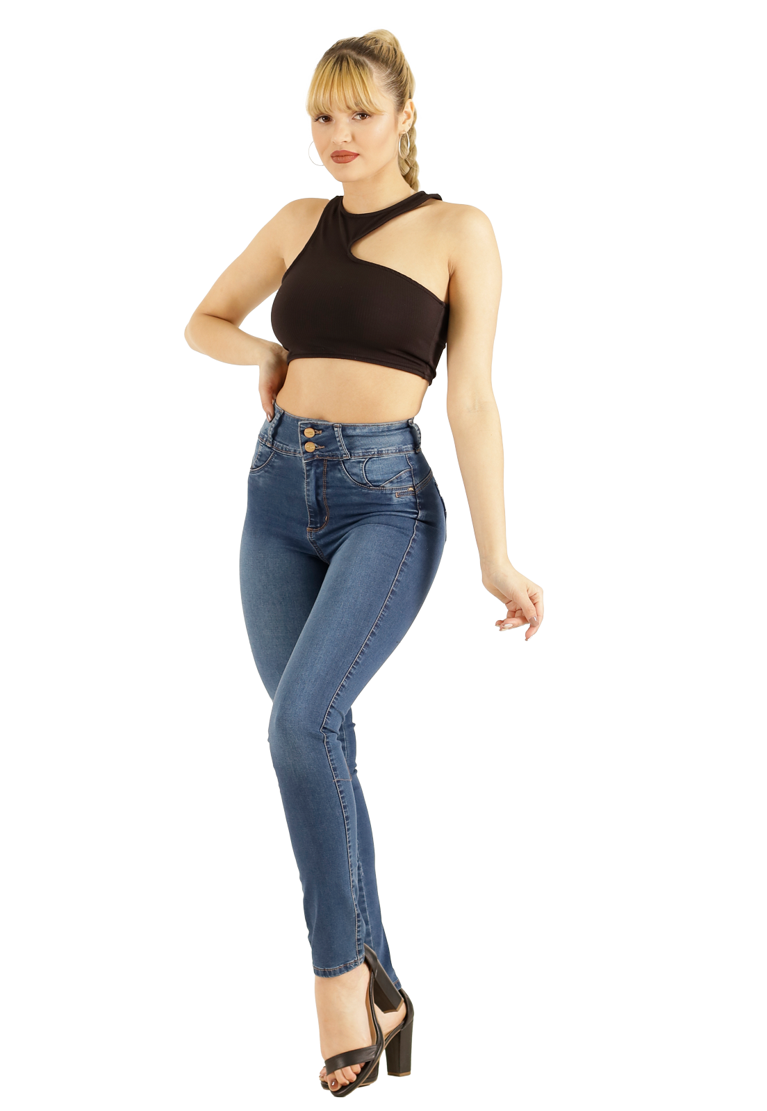 Jeans Sweet Italia Azul Mujer -0