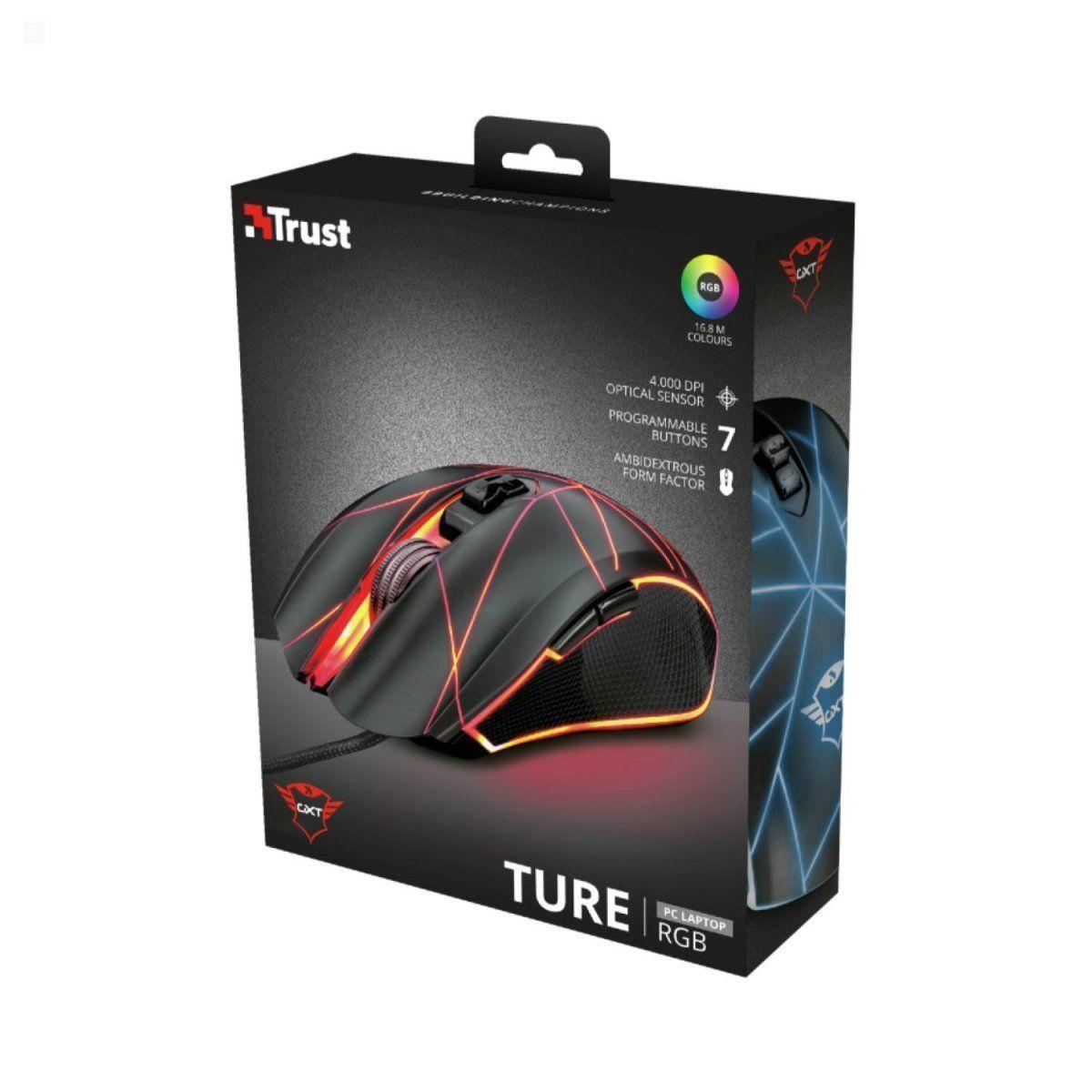 MOUSE GAMER 4000 DPI GXT 160 TURE RGB TRUST-1